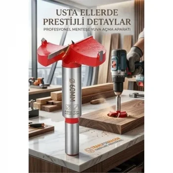 60 Mm Ahşap Menteşe Yuvar Teri Açma Ahşap Delme Matkap Ucu 1 Cm Şaft 722979