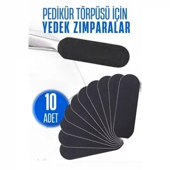 Ayak Törpü Yedeği Yapışkanlı Törpü Zımparası Pedikür Törpü Yedeği 10 Adet
