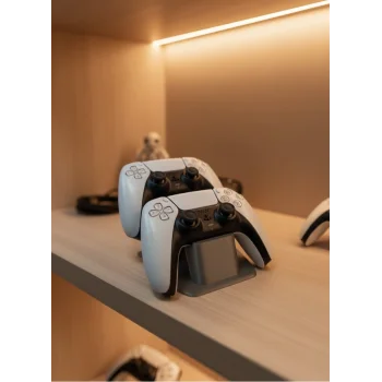 İkili Gamepad Tutucu Antrasit 7x18 cm Oyun Aksesuarı