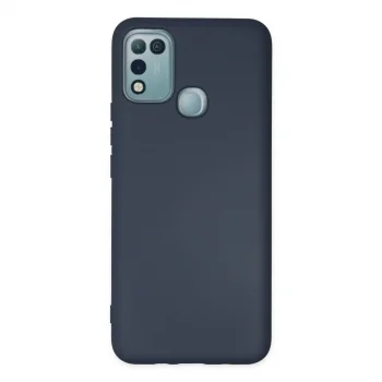 İnfinix Hot 10 Play Kılıf Nano İçi Kadife Silikon - Lacivert