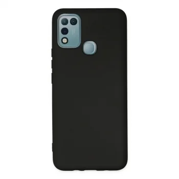 İnfinix Hot 10 Play Kılıf Nano İçi Kadife Silikon - Siyah