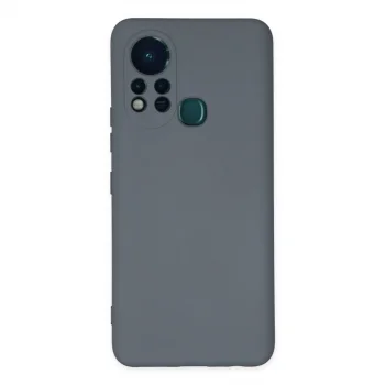 İnfinix Hot 11s Kılıf Nano İçi Kadife Silikon - Gri