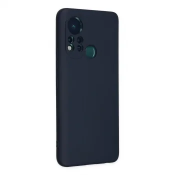İnfinix Hot 11s Kılıf Nano İçi Kadife Silikon - Lacivert