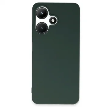 İnfinix Hot 30i Kılıf First Silikon - Koyu Yeşil