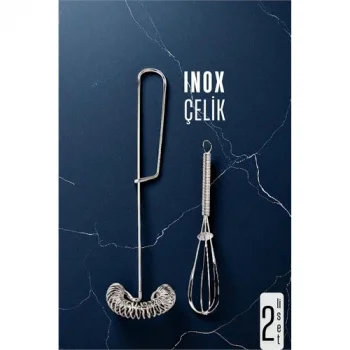 Inox Çelik Çırpıcı + Mini Çırpıcı Seti 722004