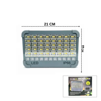 IP66 GÜNEŞ ENERJİLİ LED IŞIK SOLAR PROJEKTÖR - POWERBANK ÇAKARLI KAMP - DIŞ MEKAN PS-D002A (5047)