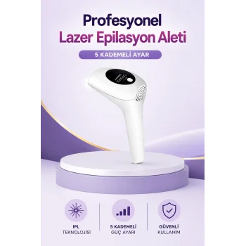 IPL Lazer Epilasyon Aleti 5 Kademeli Güç Ayarlı