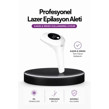 IPL Teknolojili Erkek Ve Kadın Kullanımına Uygun Lazer Epilasyon Cihaz