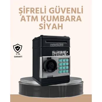 Işıklı Sesli Şifreli ATM Görünümlü Kasa Kumbara