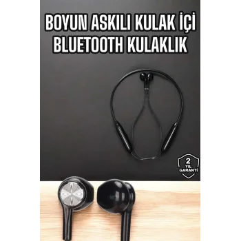Kablolu Boyun Askılı Dijital Göstergeli Bluetooth Kulaklığı 60 Saat