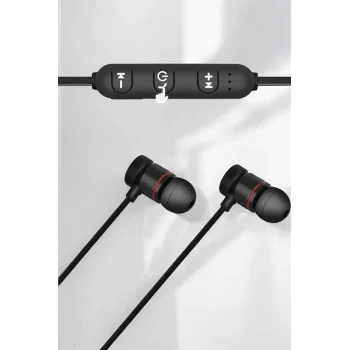 Kablolu Mıknatıslı Sport Kulaklık Bluetooth Bağlantılı