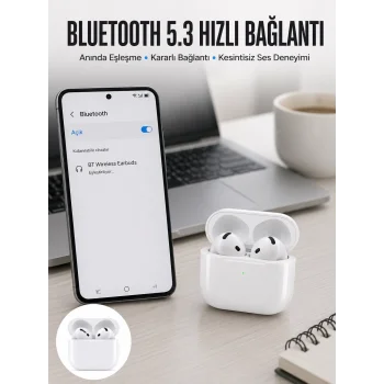 Kablosuz Bluetooth Kulaklık TWS ANC Özelliği Yüksek Ses Kaliteli Yeni Nesil