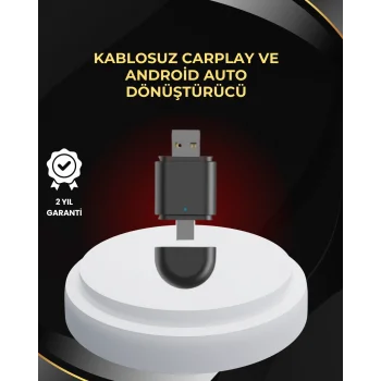 Kablosuz CarPlay ve Android Auto Dönüştürücü – USB-A & Type-C Girişli Akıllı Adaptör