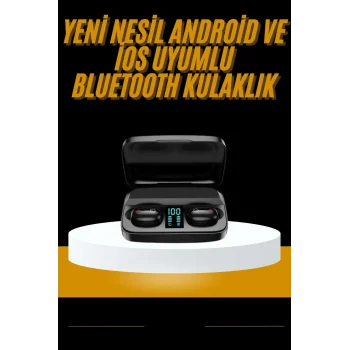 Kablosuz Dijital Göstergeli Çağrı Cevaplayabilen TWS 5.0 Bluetooth Kulaklık