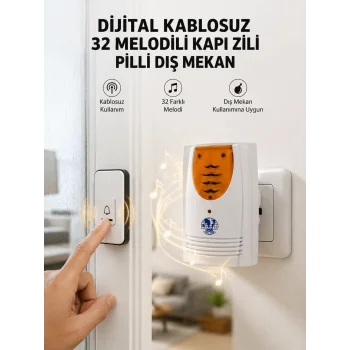 Kablosuz Kapı Zili Düzenli ve Konforlu Yaşam Alanları İçin Yeni Nesil