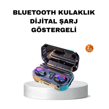 Kablosuz Kulaklık Uzun Pil Ömürlü Şarj Kutulu Ergonomik Hafif Tasarım