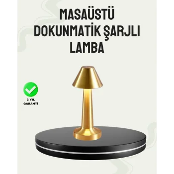Kablosuz LED Masa Lambası 1800mAh 3 Renk Aydınlatma Dokunmatik