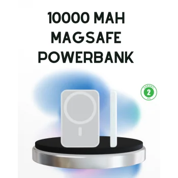 Kablosuz MagSafe Powerbank iPhone Uyumlu, 10000 mAh, Isı Dağılımlı