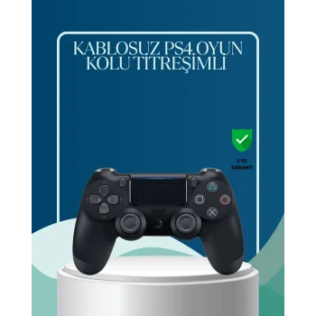 Kablosuz PS4 Oyun Kolu Çift Motor Titreşimli Uzun Bataryalı
