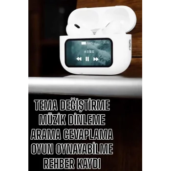 Kablosuz Yeni Nesil Bluetooth Bağlantılı Dokunmatik Ekranlı Kulak İçi Pro