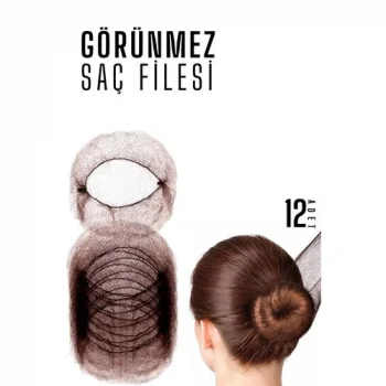 KAHVE Saç Filesi Görünmez 12 ADET 720099