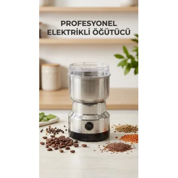 Kahve Ve Baharat Öğütücü Makine Paslanmaz Çelik Ergonomik Kullanım