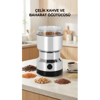 Kahve Ve Baharat Öğütücü Makinesi 200w Kapasite Ev Kullanımı İçin