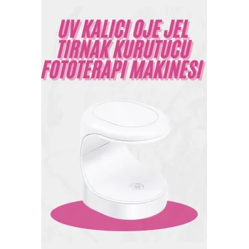 Kalıcı Oje Kurutucu Mini UV Işınlı Taşınabilir Hızlı ve Pratik Oje Kurutucu