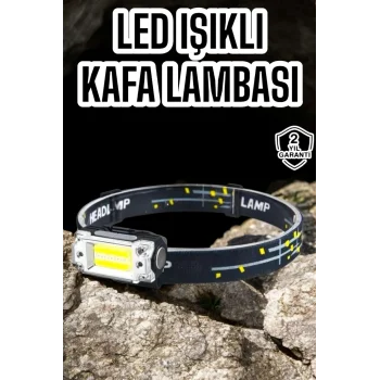 Kamp Feneri Balıkçı Feneri Başlıklı Suya Dayanıklı Kafa Lambası