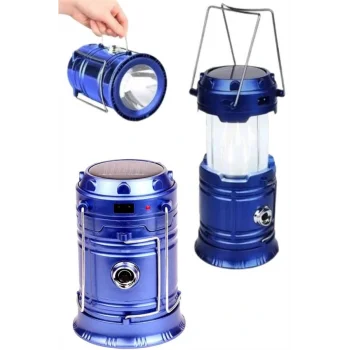 Kamp Feneri Şarj Edilebilir Güneş Enerjili Işıldak USB Şarjlı