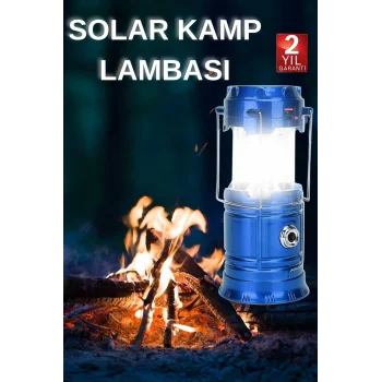 Kamp Lambası El Feneri Askılı Büyük Boy USB Şarjlı Işıldak