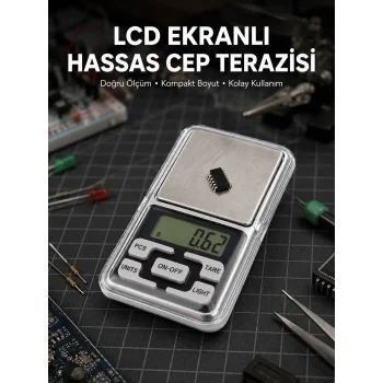 Kapaklı Dijital Cep Terazisi Hassasiyet 300 Gr Yeni Nesil