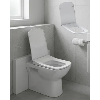 Kare Slim Klozet Kapağı Sessiz Kapanma Dayanıklı Tasarım