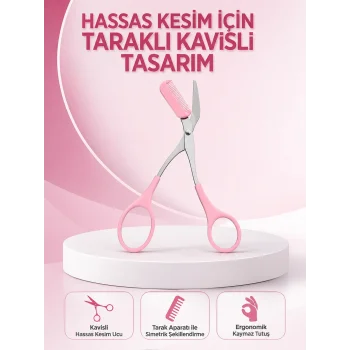 Kaş, Kirpik ve Tırnak Çevresi Temizliği İçin Çok Fonksiyonlu Makas Yeni Nesil