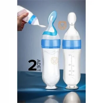 Kaşıklı Mama Silikon Biberon 2 Adet 719715