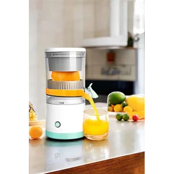 Katı Meyve Sıkacağı Taşınabilir USB Şarjlı Pratik Paslanmaz Çelik lı