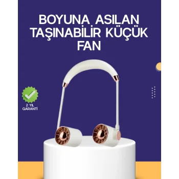 Katlanabilir Asılabilir Mini Fan USB Şarjlı 3 Kademeli Sessiz