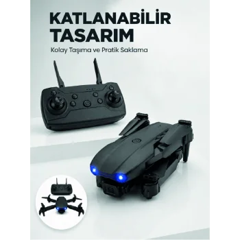Katlanabilir Kamera Drone 4K HD Görüntü, Hover Özelliği ve Uzaktan Kumanda