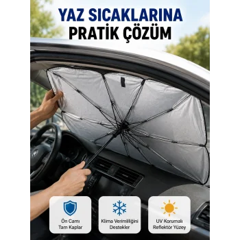 Katlanabilir Oto Güneşlik – UV Koruma ve Isı Yalıtımı Yeni Nesil