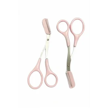 Kavisli Kaş Düzeltici Seti Kaş Makası ve Kaş Usturası Paslanmaz Çelik lı