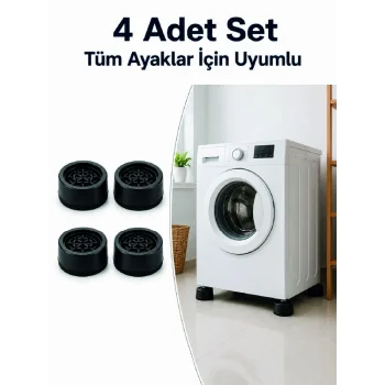 Kaymaz Tabanlı 4 Adet Makine Ayak Yükseltici