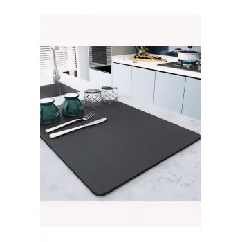 Kaymaz Tabanlı Çok Amaçlı Su Emici Sihirli Tezgah Üstü Bulaşık Yı Kurulama Kurutma Matı