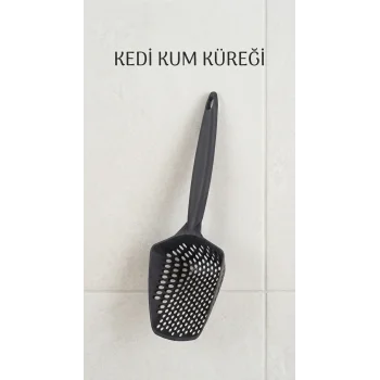 Kedi Kumu Eleme Küreği Çift Taraflı Ağlı Ve Plastik Çerçeve İle Temizleme