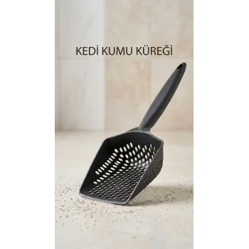 Kedi Kumu Eleme Küreği, Çift Taraflı Tasarımıyla Kum Dağılımını Kontrol Ederken Kullanıcıyı Yormaz