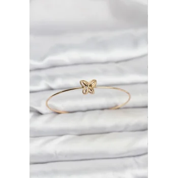 Kelebek Model Gold Renk Bileklik