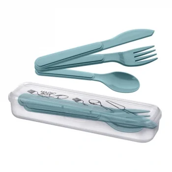 Kendiliğinden Kutulu Hijjenik Plastik Piknik Tipi Çatal Kaşık  Seti (5047)