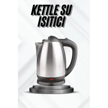 Kettle Su Isıtıcı C F Priz Uyumlu 220 - 240 V Paslanmaz Çelik Kablolu