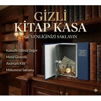 Kitap Görünümlü Gizli Kasa