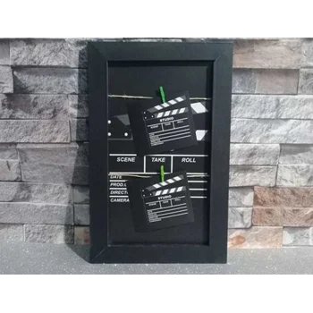 Klaket Tasarımlı İpli ve Mandallı Fotoğraf Çerçevesi No: 1