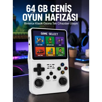 Klasik Oyun Konsolu 64 Bit İşlemci ve Çift Kart Girişi Özellikli Yeni Nesil
